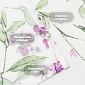 А21702 С2 Вуаль Лен Печать Белая+розовые цветы , фото 3