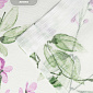 А21702 С2 Вуаль Лен Печать Белая+розовые цветы , фото 4