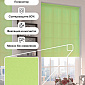 Рулонная штора однотонная цвет Зеленый, фото 2
