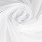 D-S21102-1 Вуаль-сетка Белая с вышивкой и бусинами по низу 500*260, фото 10